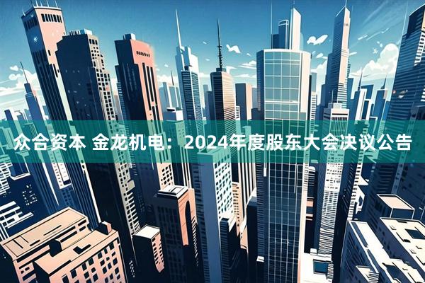 众合资本 金龙机电：2024年度股东大会决议公告