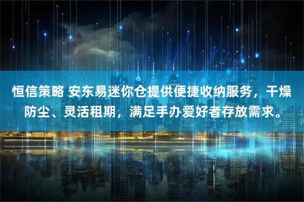 恒信策略 安东易迷你仓提供便捷收纳服务，干燥防尘、灵活租期，满足手办爱好者存放需求。