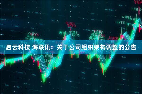 启云科技 海联讯：关于公司组织架构调整的公告
